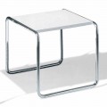 Couchtisch aus verchromtem Stahl mit laminierter Tischplatte Made in Italy - Ariete