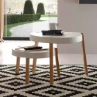 Couchtisch in Buch Sitz mit weißen Polypropylen Pineto Viadurini