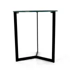 Couchtisch aus Steingut mit Stahlgestell, hergestellt in Italien – Aspira Viadurini