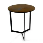 Couchtisch aus Steingut mit Stahlgestell, hergestellt in Italien – Aspira Viadurini