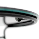 Couchtisch aus Porzellan-Grès und rundem Sockel, hergestellt in Italien – Tullia Viadurini