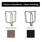 Couchtisch aus rundem Steingut und Sockel mit 3 Halbmonden, hergestellt in Italien – Arepa Viadurini