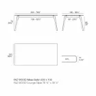 Couchtisch aus weißem oder schwarzem Laminat in 2 Größen - Faz Wood von Vondom Viadurini