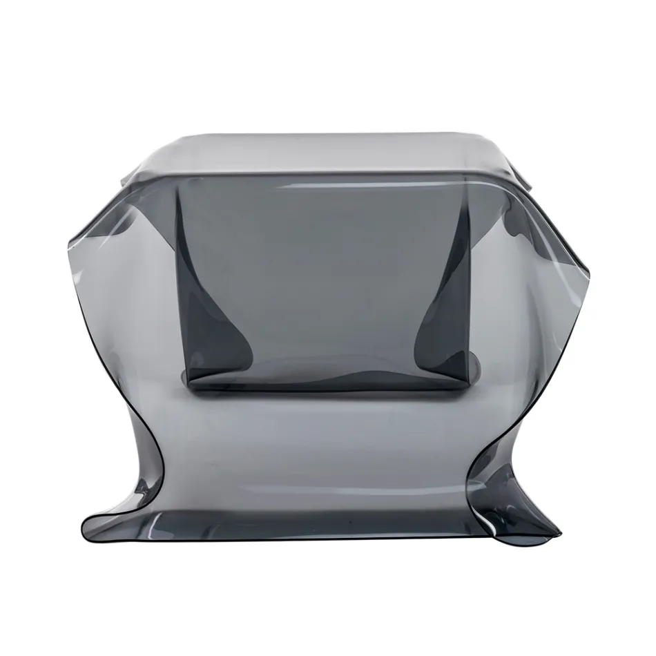 Handbespannter Couchtisch aus Plexiglas, hergestellt in Italien – Pippo Viadurini