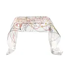 Handbespannter Couchtisch aus Plexiglas, hergestellt in Italien – Pippo Viadurini