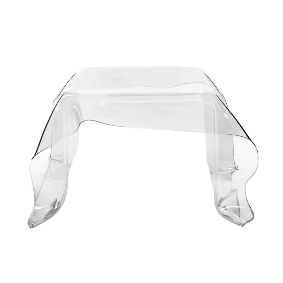 Handbespannter Couchtisch aus Plexiglas, hergestellt in Italien – Pippo Viadurini