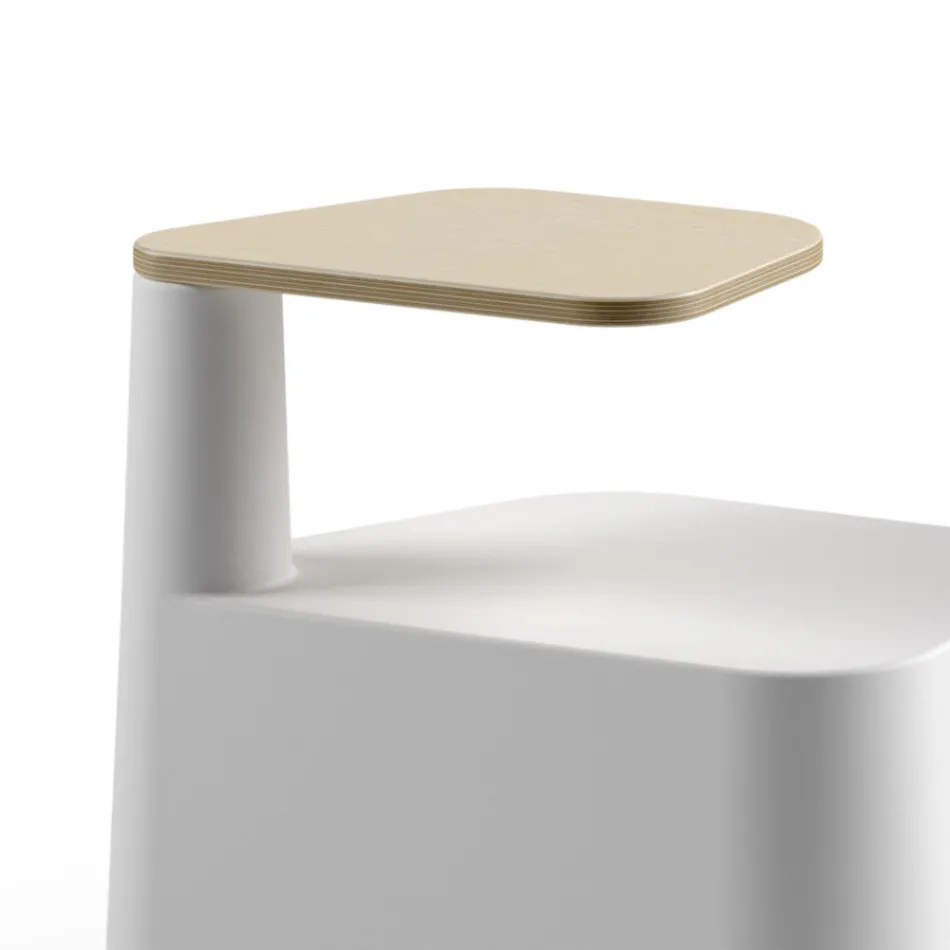 Couchtisch aus Polyethylen und Birkenholz Made in Italy - Clio Viadurini