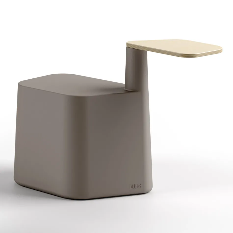 Couchtisch aus Polyethylen und Birkenholz Made in Italy - Clio Viadurini