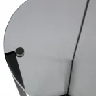 Couchtisch aus Glas mit Stahlgestell, hergestellt in Italien – Aspira Viadurini