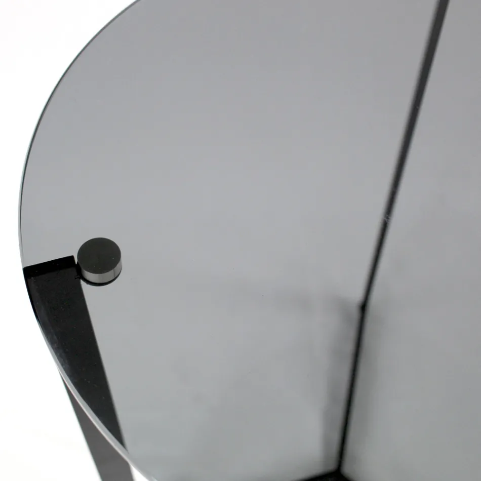 Couchtisch aus Glas mit Stahlgestell, hergestellt in Italien – Aspira Viadurini