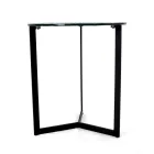 Couchtisch aus Glas mit Stahlgestell, hergestellt in Italien – Aspira Viadurini