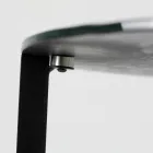 Couchtisch aus Glas mit Stahlgestell, hergestellt in Italien – Aspira Viadurini