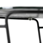 Couchtisch aus Glas und rundem Sockel, hergestellt in Italien – Tullia Viadurini