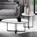 Couchtisch aus Verbundglas und Metall Made in Italy - Sedona