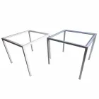 Modernes Kaffee Metall 50x50cm Wohnzimmer Nina, made in Italy Viadurini