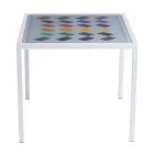 Modernes Kaffee Metall 50x50cm Wohnzimmer Nina, made in Italy Viadurini