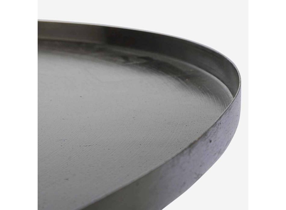 Moderner Couchtisch mit runder Stahlplatte Homemotion - Michelino Viadurini