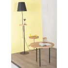 Moderner Couchtisch mit runder Eschenplatte Made in Italy - Velino Viadurini