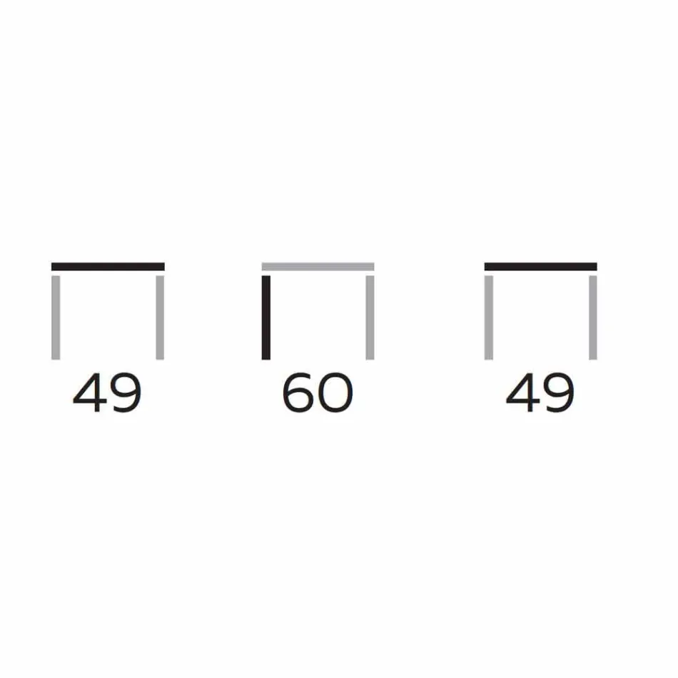 Moderner Couchtisch mit runder Platte in Gres Made in Italy - Stuttgart Viadurini