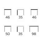 Moderner Couchtisch aus Gres und Buchenholz Made in Italy - Titanic Viadurini