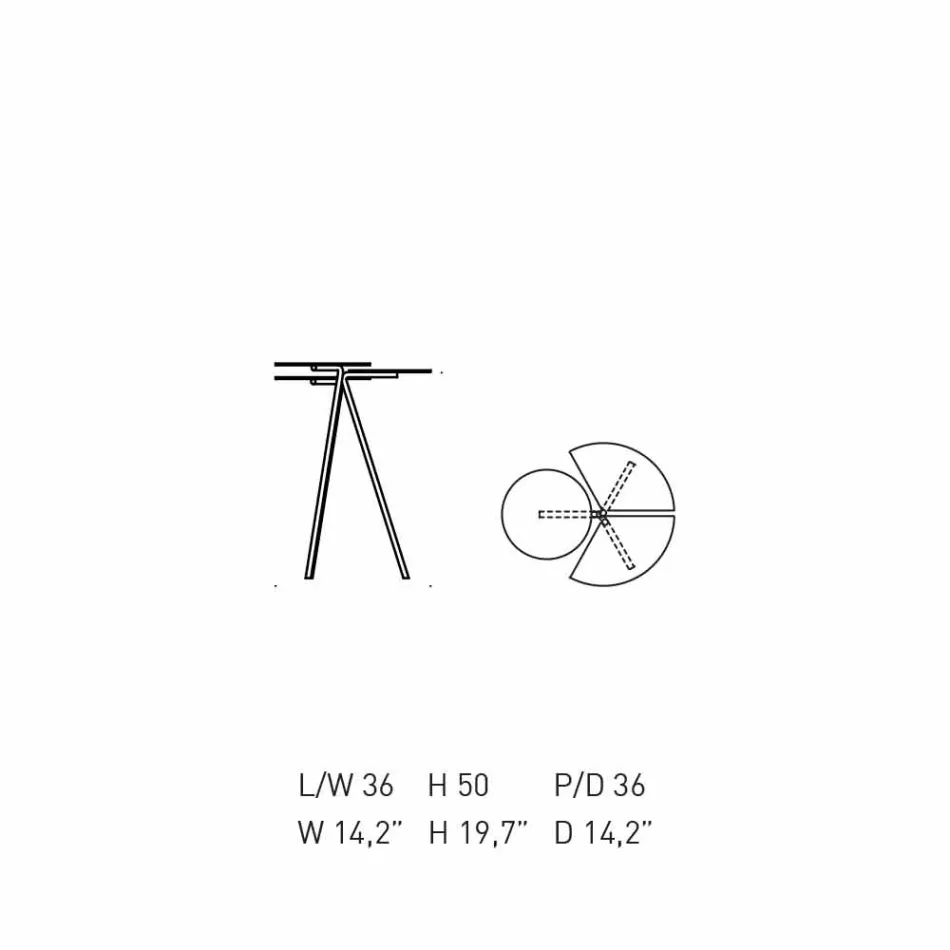 Moderner Couchtisch im farbigen Blatt des Originae-Entwurfs - Marienkäfer Viadurini