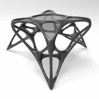 Moderne Kaffeeglas Wohnzimmer und Adamantx® Lunar Tabelle # 2 Viadurini