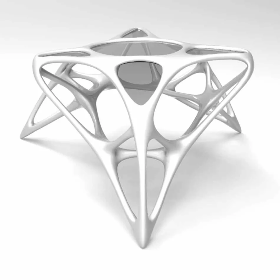 Moderne Kaffeeglas Wohnzimmer und Adamantx® Lunar Tabelle # 2 Viadurini