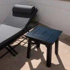 Couchtisch im Freien aus Natur- oder Schwarzholz, 2 Größen - Suzana Viadurini