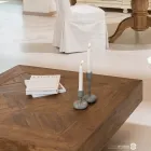 Quadratischer Couchtisch aus recyceltem Tropenholz - Slide Viadurini