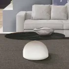 Runder Couchtisch aus Keramik und Metall Made in Italy - Livigno Viadurini