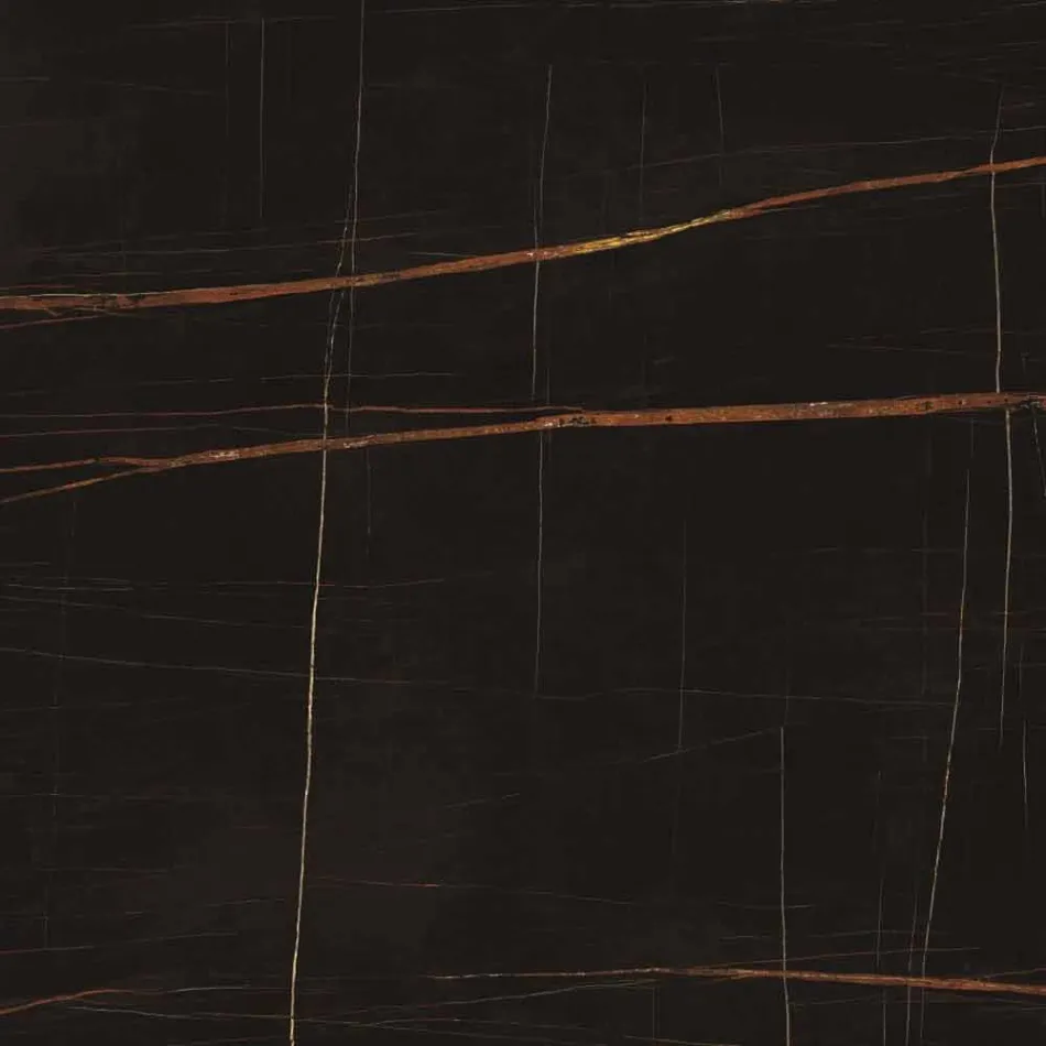 Runder Couchtisch aus Gres und modernem Metall Made in Italy - Albert Viadurini