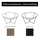 Runder Couchtisch aus Glas und Stahl, hergestellt in Italien – Paini Viadurini