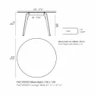 Runder hölzerner Couchtisch und HPL-Platte in 2 Größen - Faz Wood von Vondom Viadurini
