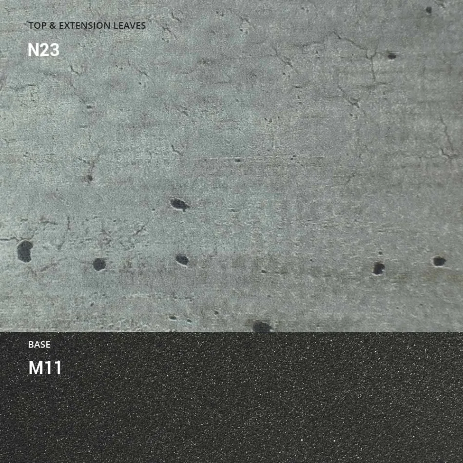 Wandelbarer Couchtisch aus Holz und Metall, Made in Italy - Sanrocco Viadurini