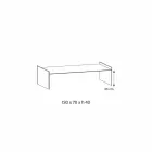 Extra klarer Couchtisch aus Glas mit Abschrägung Made in Italy - Imperativ Viadurini