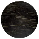 Runder Couchtisch aus Stahl und Steinzeug, hergestellt in Italien – Alisea Viadurini