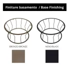 Runder Couchtisch aus Stahl und Steingut, hergestellt in Italien – Alisea Viadurini