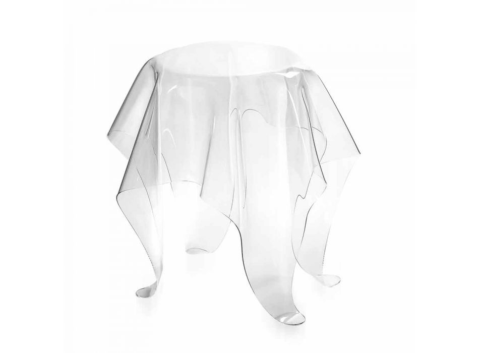 Moderner Beistelltisch aus transparentem Plexiglas Otto, made in Italy Viadurini