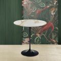 Eero Saarinen H 52 Runder Couchtisch aus goldenem Calacatta-Marmor, hergestellt in Italien – Scarlet
