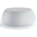 Garten-Couchtisch mit runder Platte aus Polyethylen Made in Italy - Tibaldo
