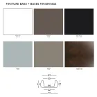 Garten-Couchtisch mit runder Platte aus Polyethylen Made in Italy - Tibaldo Viadurini