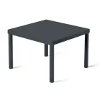 Stapelbarer Garten-Couchtisch aus verzinktem Stahl Made in Italy - Aberdeen Viadurini