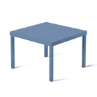 Stapelbarer Garten-Couchtisch aus verzinktem Stahl Made in Italy - Aberdeen Viadurini