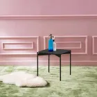 Quadratischer Couchtisch aus Keramik und Metall im modernen Design - Porcupine Viadurini