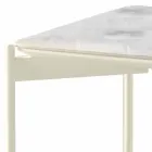 Quadratischer Couchtisch aus Keramik und Metall im modernen Design - Porcupine Viadurini