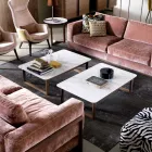 Design Couchtisch aus Massivholz und Marmor Grilli York in Italien hergestellt  Viadurini