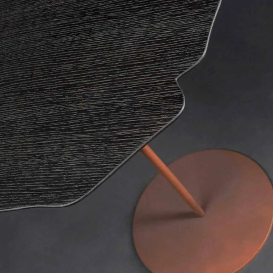 Tabelle in der modernen gebeizter Eiche Mokka Andy Viadurini