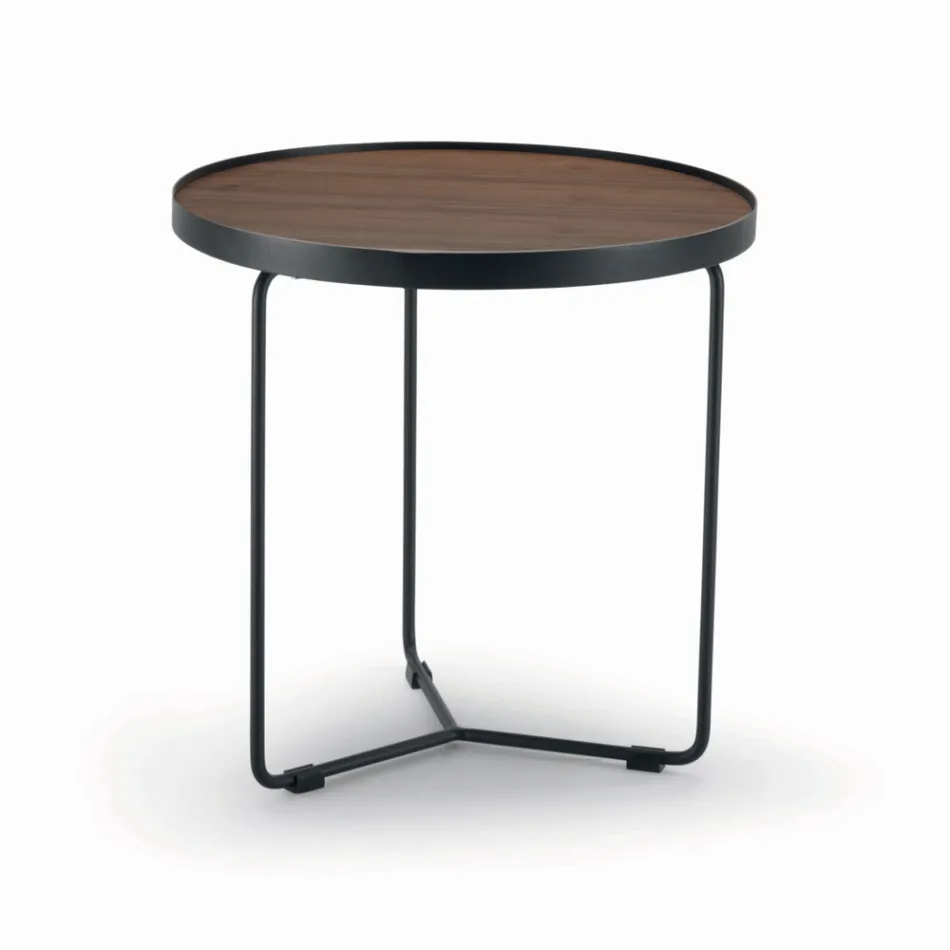 Couchtisch aus Canaletto-Walnuss in verschiedenen Größen Made in Italy - Gubbio Viadurini