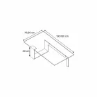 Modernes Design extraleichter Couchtisch aus Glas Made in Italy - Scoby Viadurini