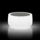 Leuchtender Couchtisch für den Außenbereich mit LED-Licht und HPL-Platte, hergestellt in Italien – Belida Viadurini